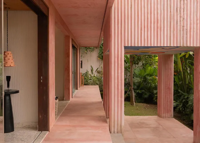Villa Kado Kubu Modern Tropical 2br Pink With Sky Pool With Ocean Views In
